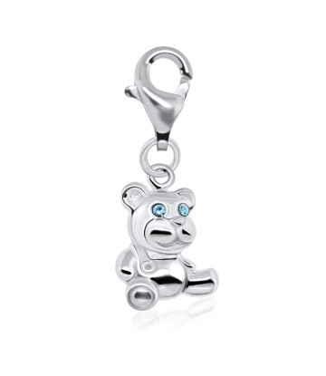 Chubby Bear Silver Charm CH-36